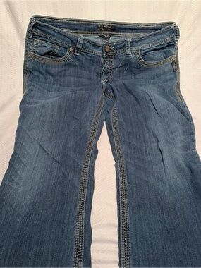 Silver Jeans Co Suki 17" Flap Women’s Jeans - Med Blue Denim Size 18 x 31 L